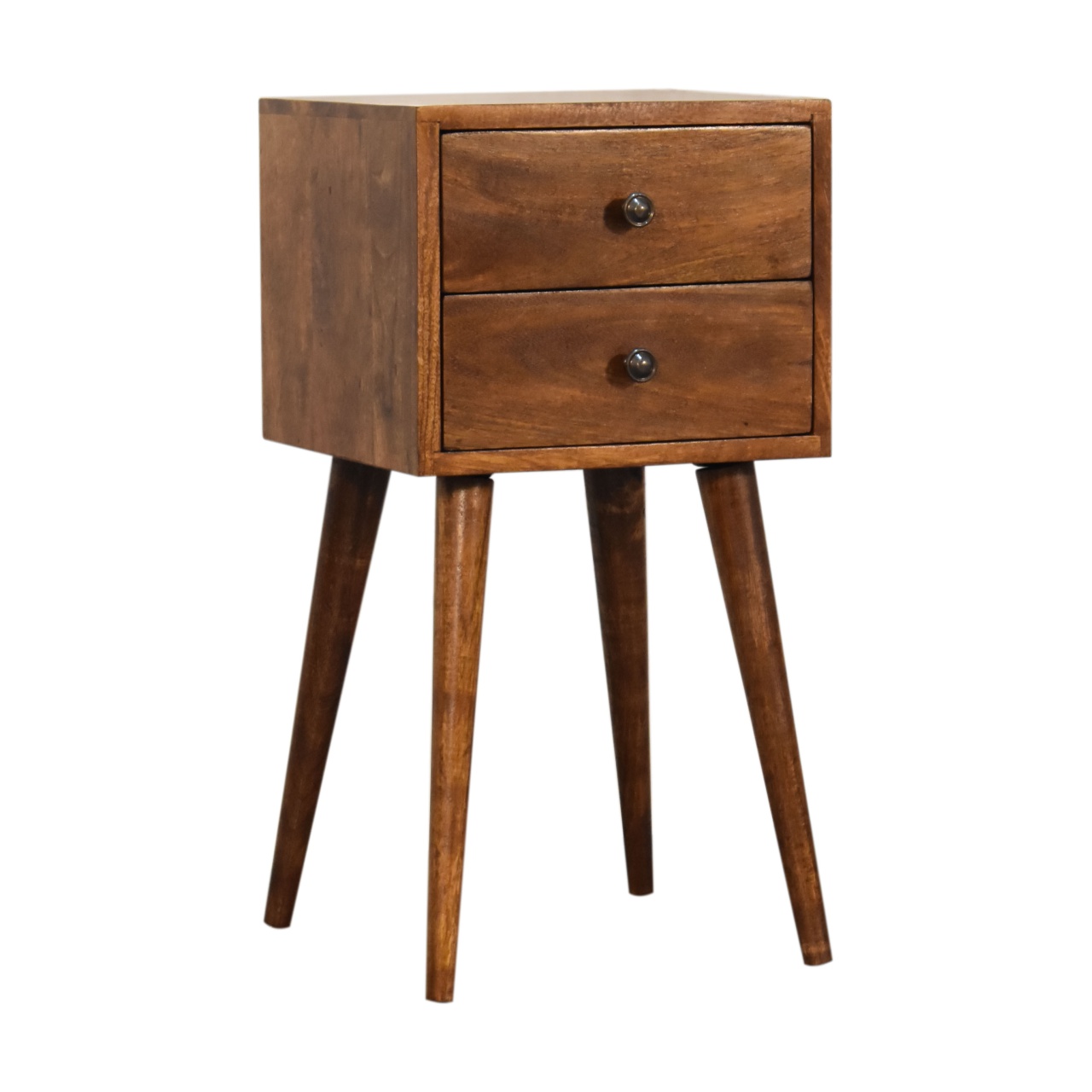 Mini 2 Drawer Chestnut Bedside 3 Mini 2 Drawer Chestnut Bedside - Image 3