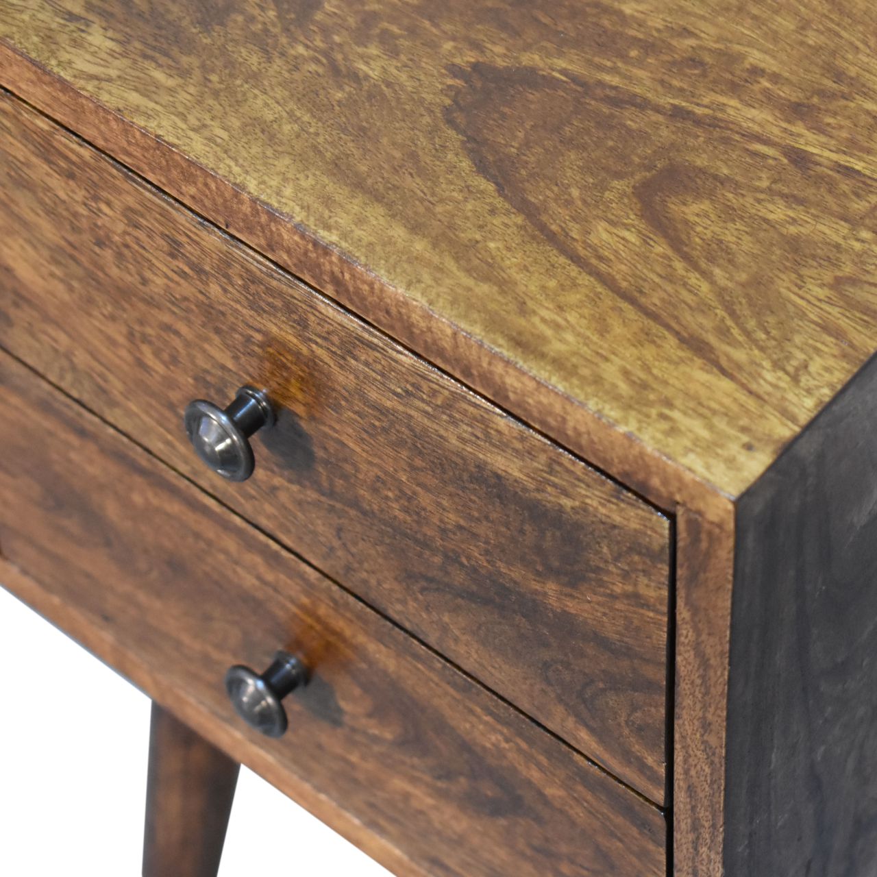 Mini 2 Drawer Chestnut Bedside 5 Mini 2 Drawer Chestnut Bedside - Image 5