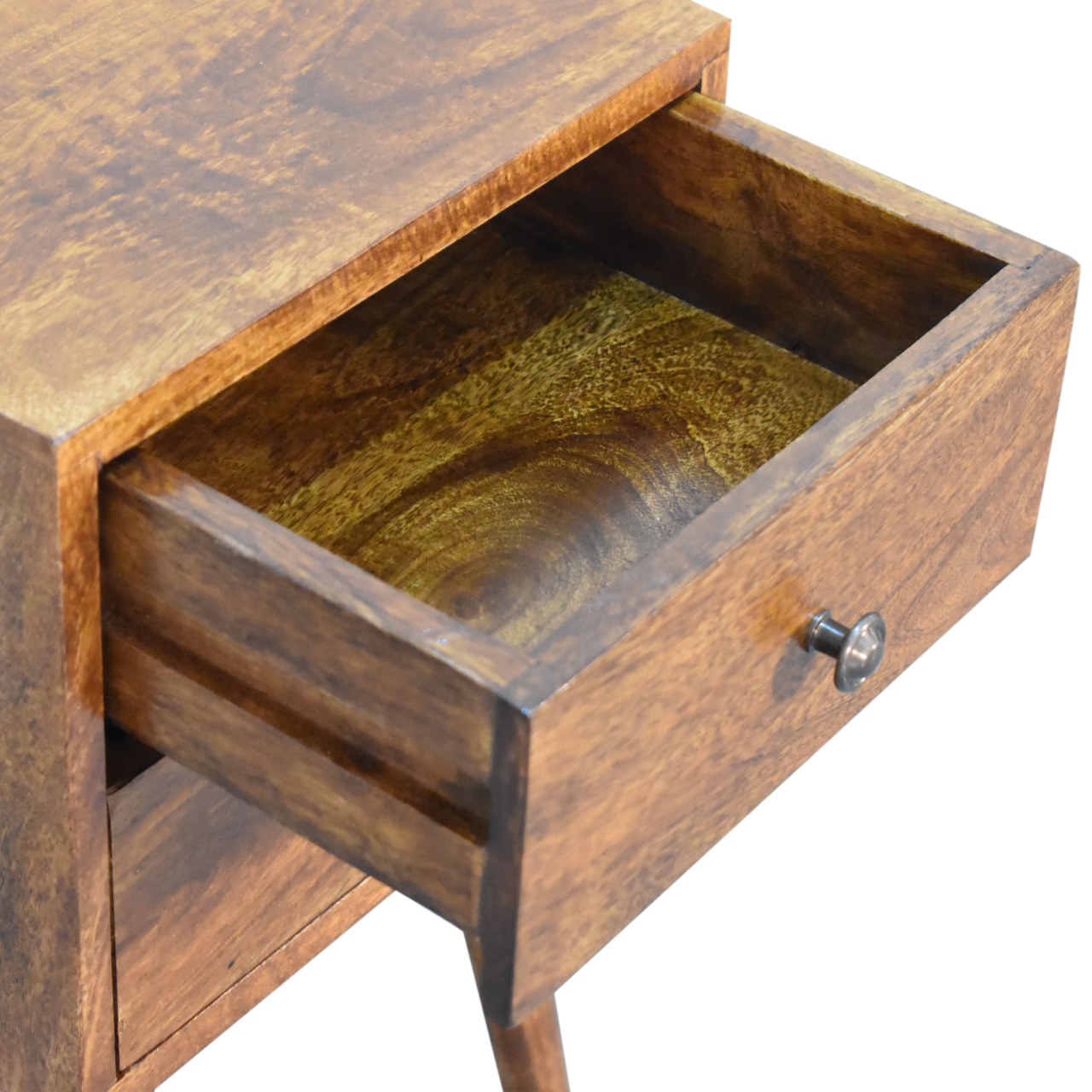 Mini 2 Drawer Chestnut Bedside 6 Mini 2 Drawer Chestnut Bedside - Image 6