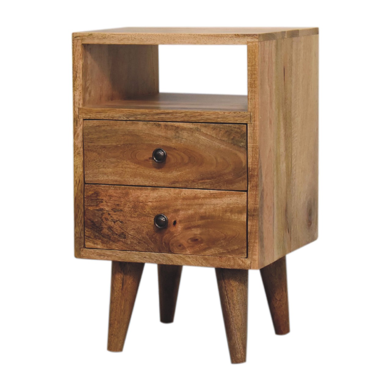 Mini Oak-ish Classic Open Bedside 2 Mini Oak-ish Classic Open Bedside - Image 2