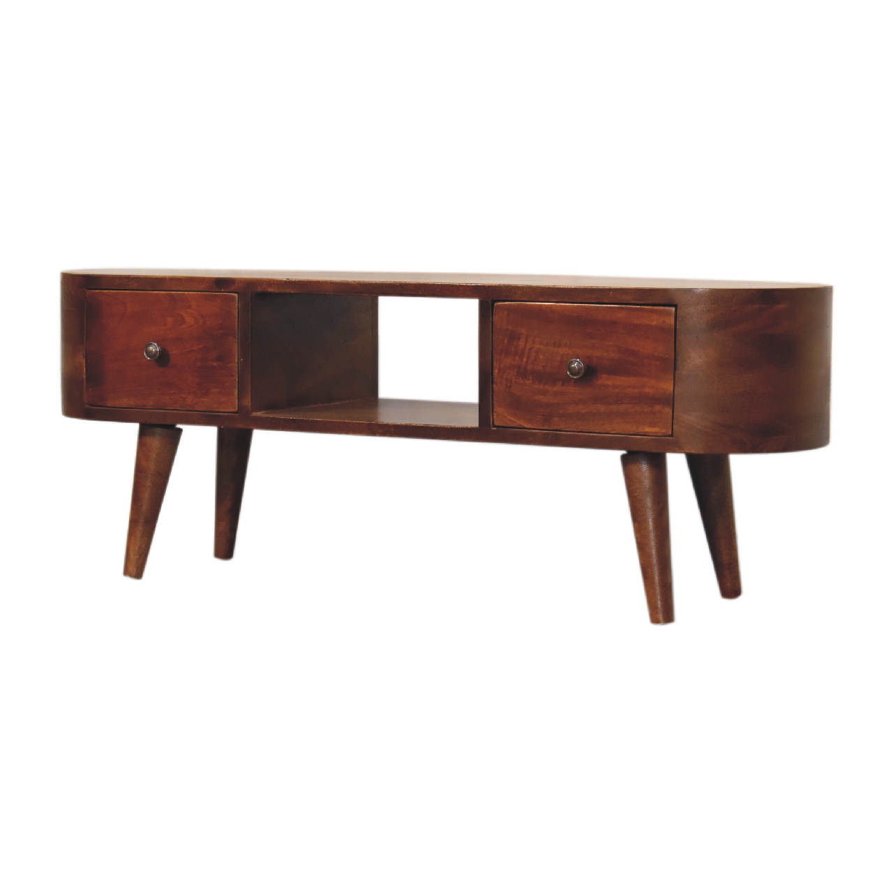 Chestnut Round Open Media Unit 3 Chestnut Round Open Media Unit - Image 3