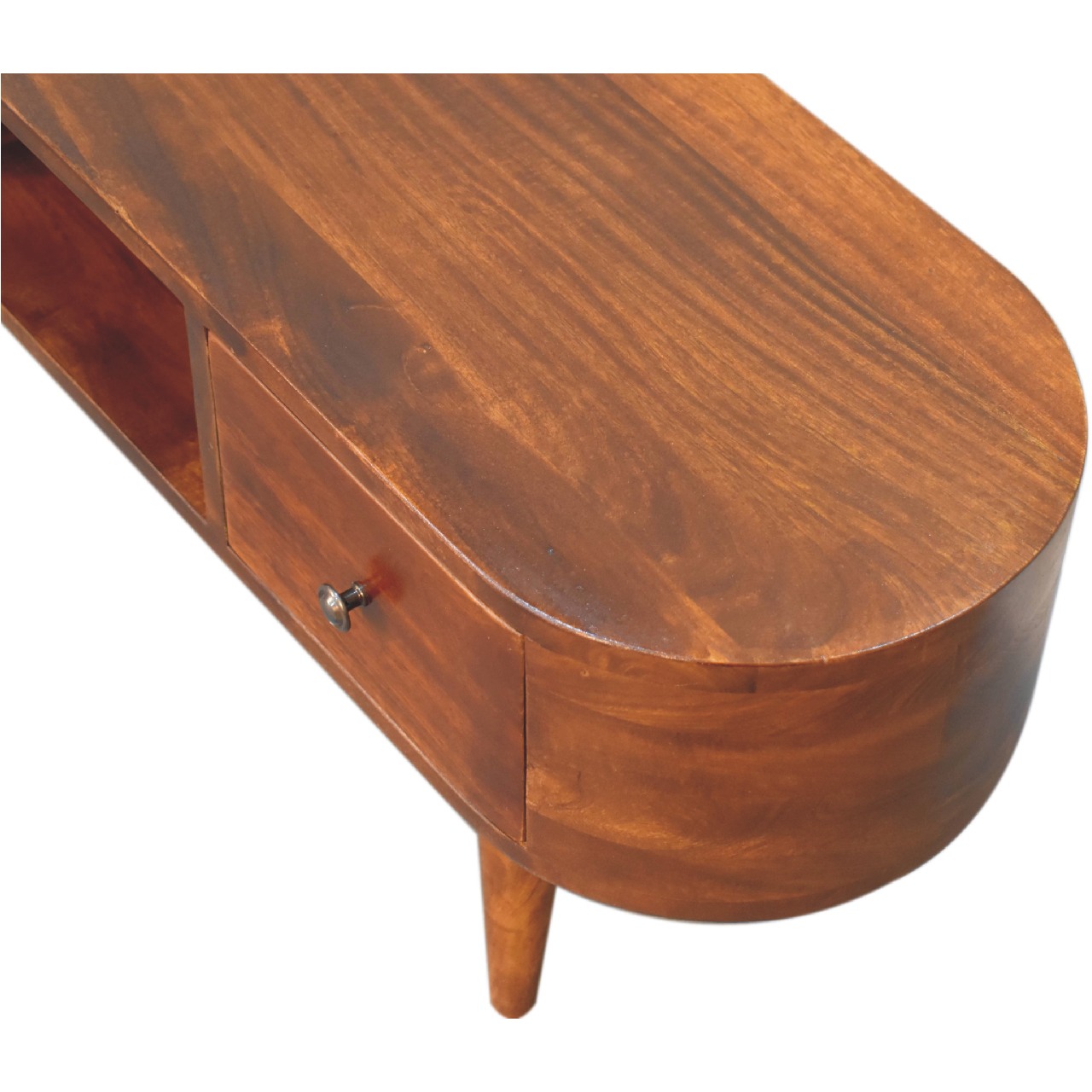 Chestnut Round Open Media Unit 5 Chestnut Round Open Media Unit - Image 5