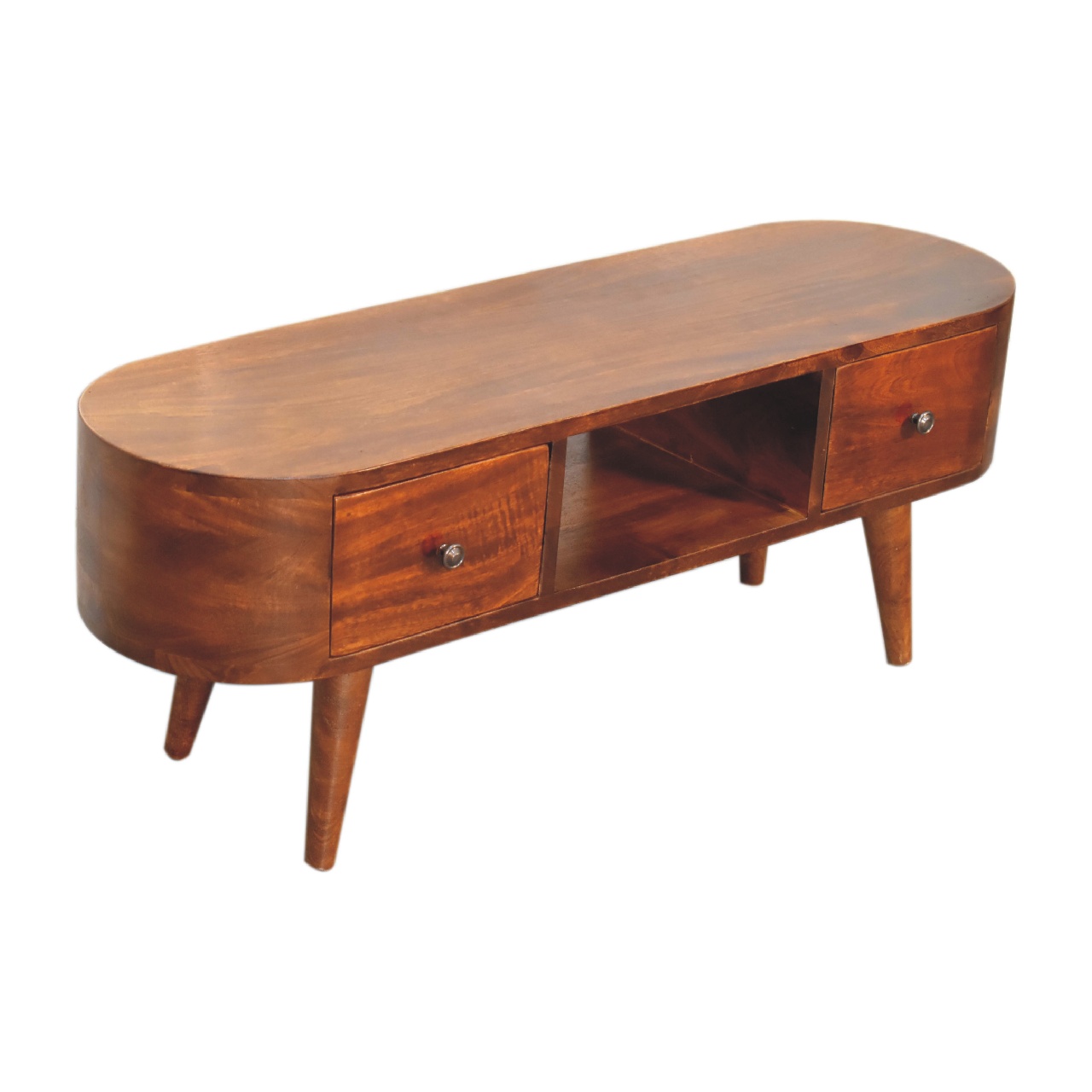 Chestnut Round Open Media Unit 7 Chestnut Round Open Media Unit - Image 7