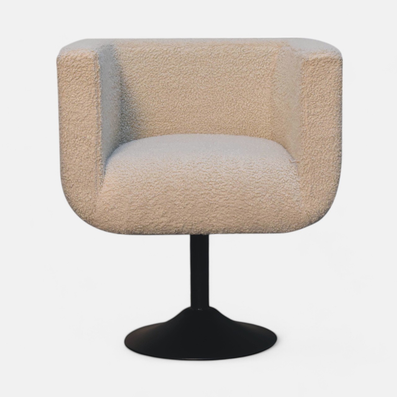 Cream Boucle Swivel Chair Cream Boucle Swivel Chair
