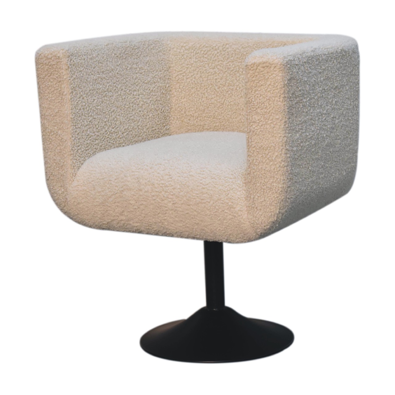 Cream Boucle Swivel Chair 3 Cream Boucle Swivel Chair - Image 3