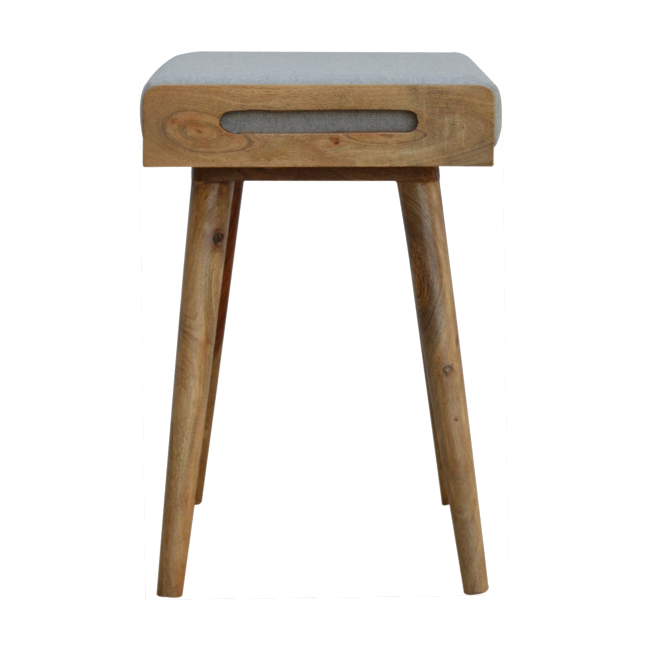 Grey Tweed Tray Style Footstool 7 Grey Tweed Tray Style Footstool - Image 7