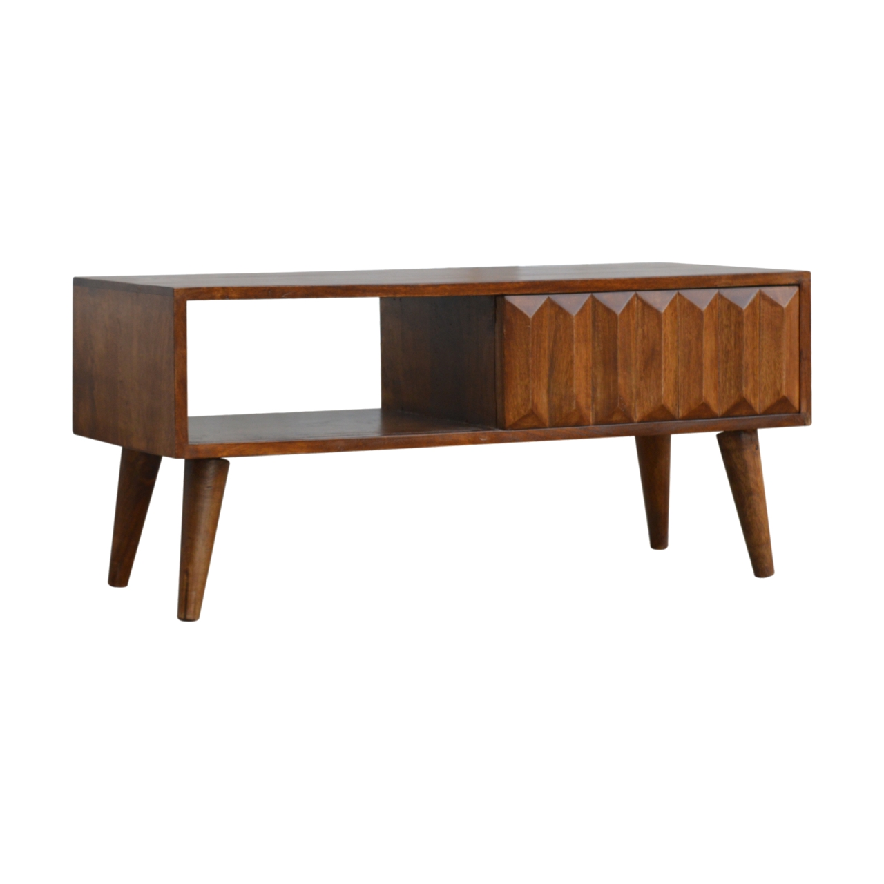Chestnut Prism Sliding Media Unit 2 Chestnut Prism Sliding Media Unit - Image 2