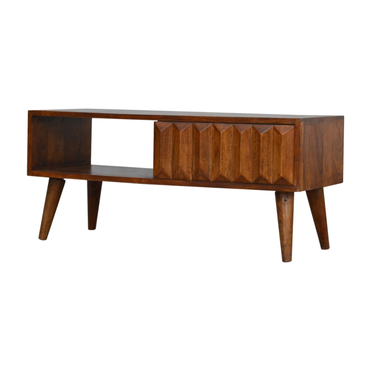 Chestnut Prism Sliding Media Unit 3 Chestnut Prism Sliding Media Unit - Image 3