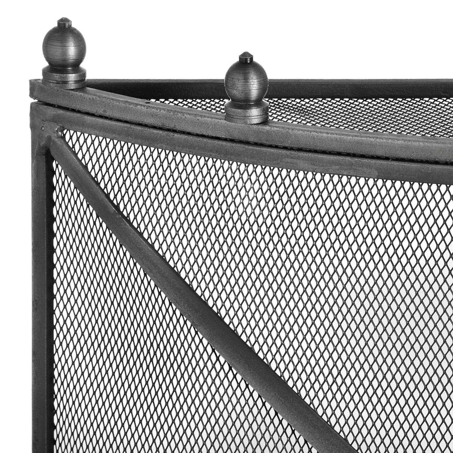 Mesh Fireguard in Antique Pewter Effect Finish 3 Mesh Fireguard in Antique Pewter Effect Finish - Image 3