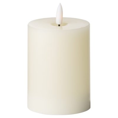 Luxe Collection Natural Glow 3 x 4 LED Cream Wax Candle