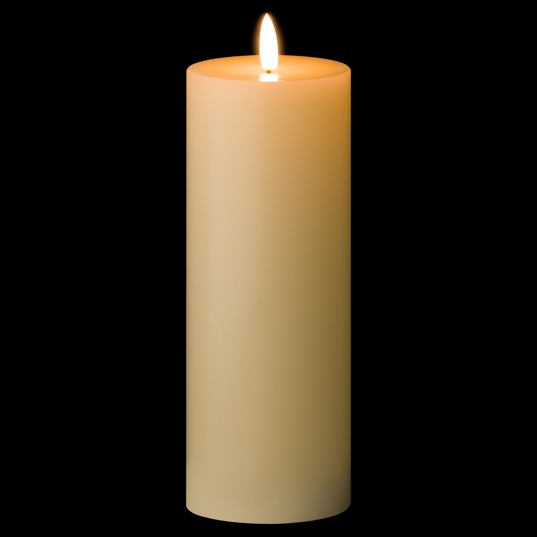 Luxe Collection Natural Glow 3 x 8 LED Cream Wax Candle 2 Luxe Collection Natural Glow 3 x 8 LED Cream Wax Candle - Image 2