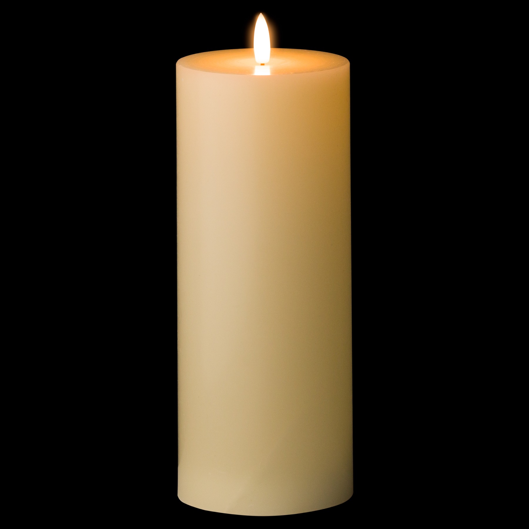 Luxe Collection Natural Glow 3.5 x 9 LED Cream Wax Candle 2 Luxe Collection Natural Glow 3.5 x 9 LED Cream Wax Candle - Image 2