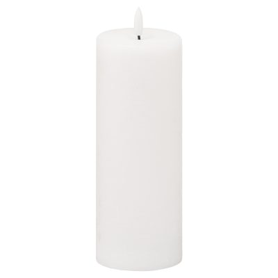 Luxe Collection Natural Glow 3×8 LED White Wax Candle