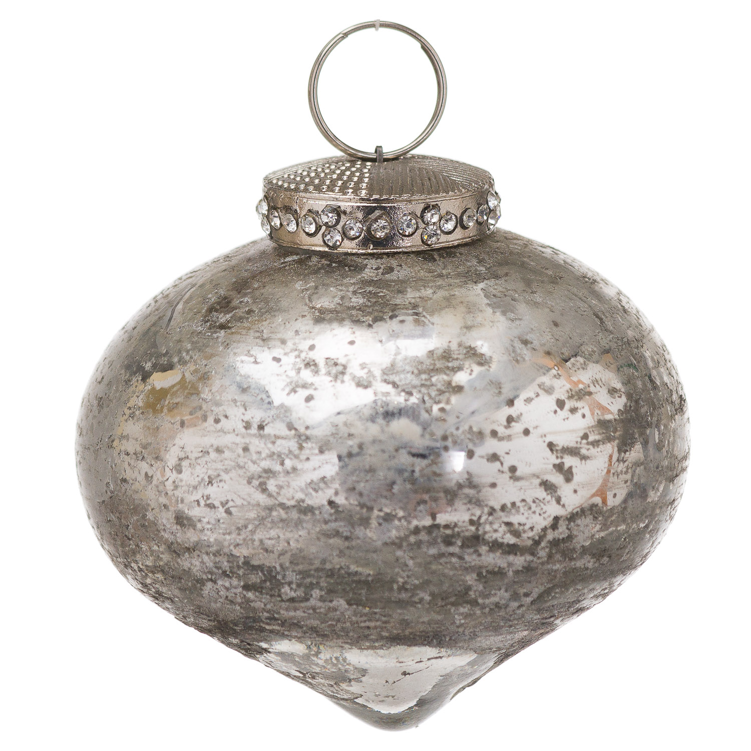 The Noel Collection Silver Christmas Teardrop Bauble The Noel Collection Silver Christmas Teardrop Bauble 20949