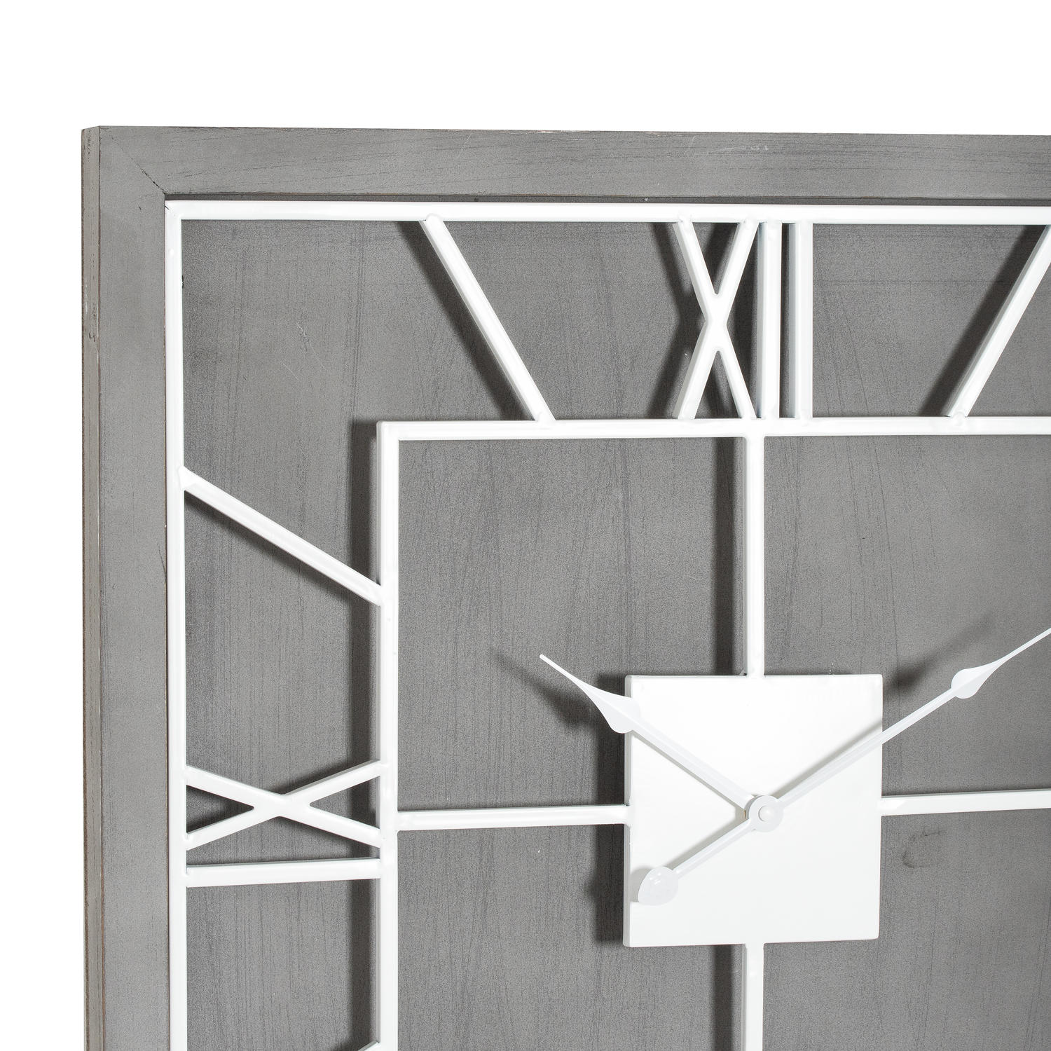 Williston Grey Square Wall Clock 2 Williston Grey Square Wall Clock - Image 2