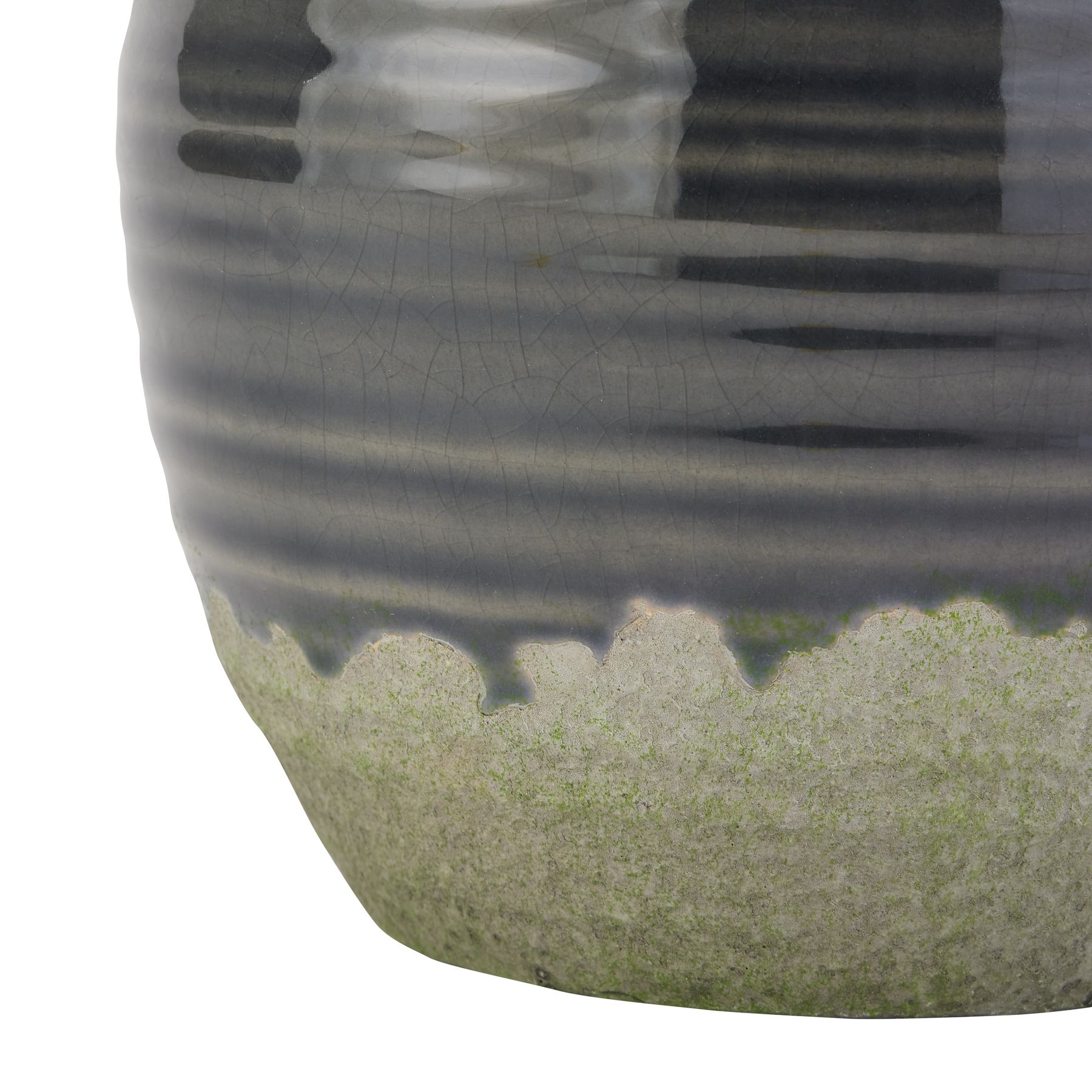 Seville Collection Navy Squat Vase 3 Seville Collection Navy Squat Vase - Image 3