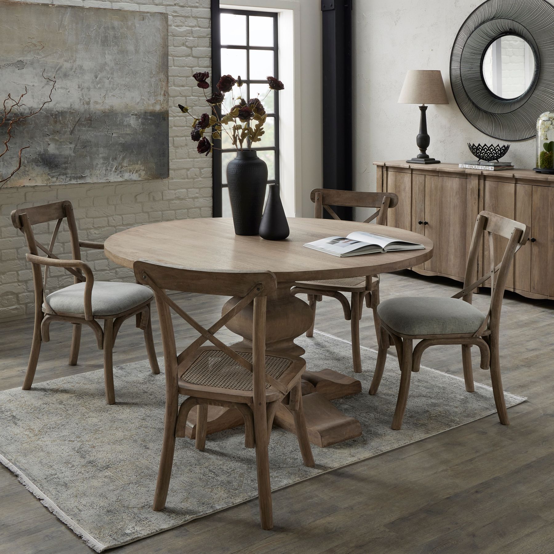 Copgrove Collection Cross Back Chair With Rush Seat 5 Copgrove Collection Cross Back Chair With Rush Seat - Image 5