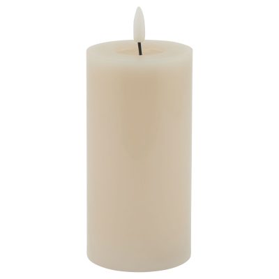Luxe Collection Melt Effect 3×6 Taupe LED Wax Candle