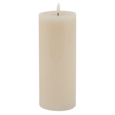 Luxe Collection Melt Effect 3.5×9 Taupe LED Wax Candle