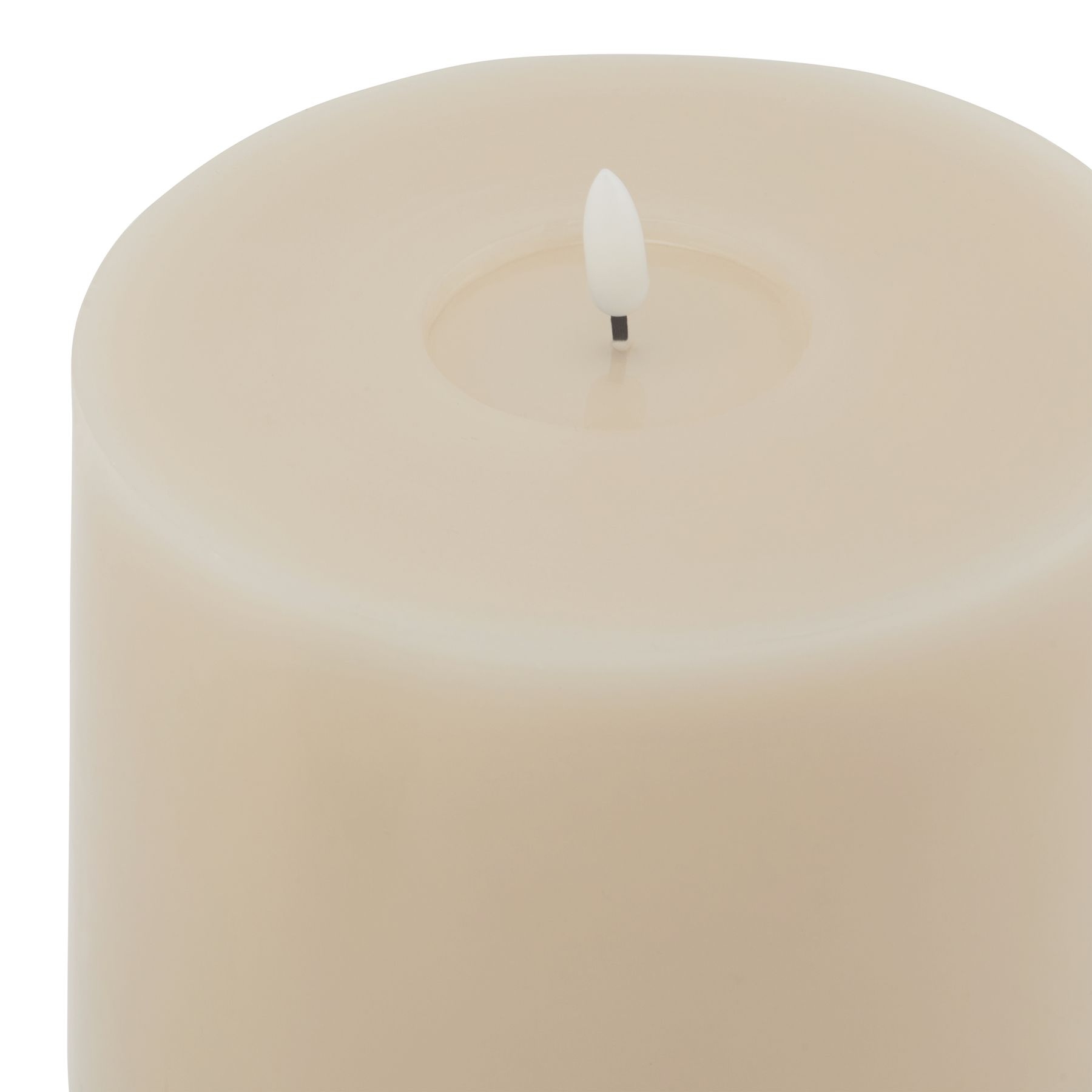Luxe Collection Melt Effect 6×8 Taupe LED Wax Candle 2 Luxe Collection Melt Effect 6x8 Taupe LED Wax Candle - Image 2