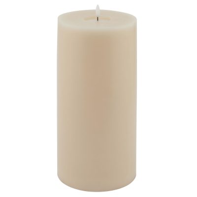 Luxe Collection Melt Effect 6×12 Taupe LED Wax Candle