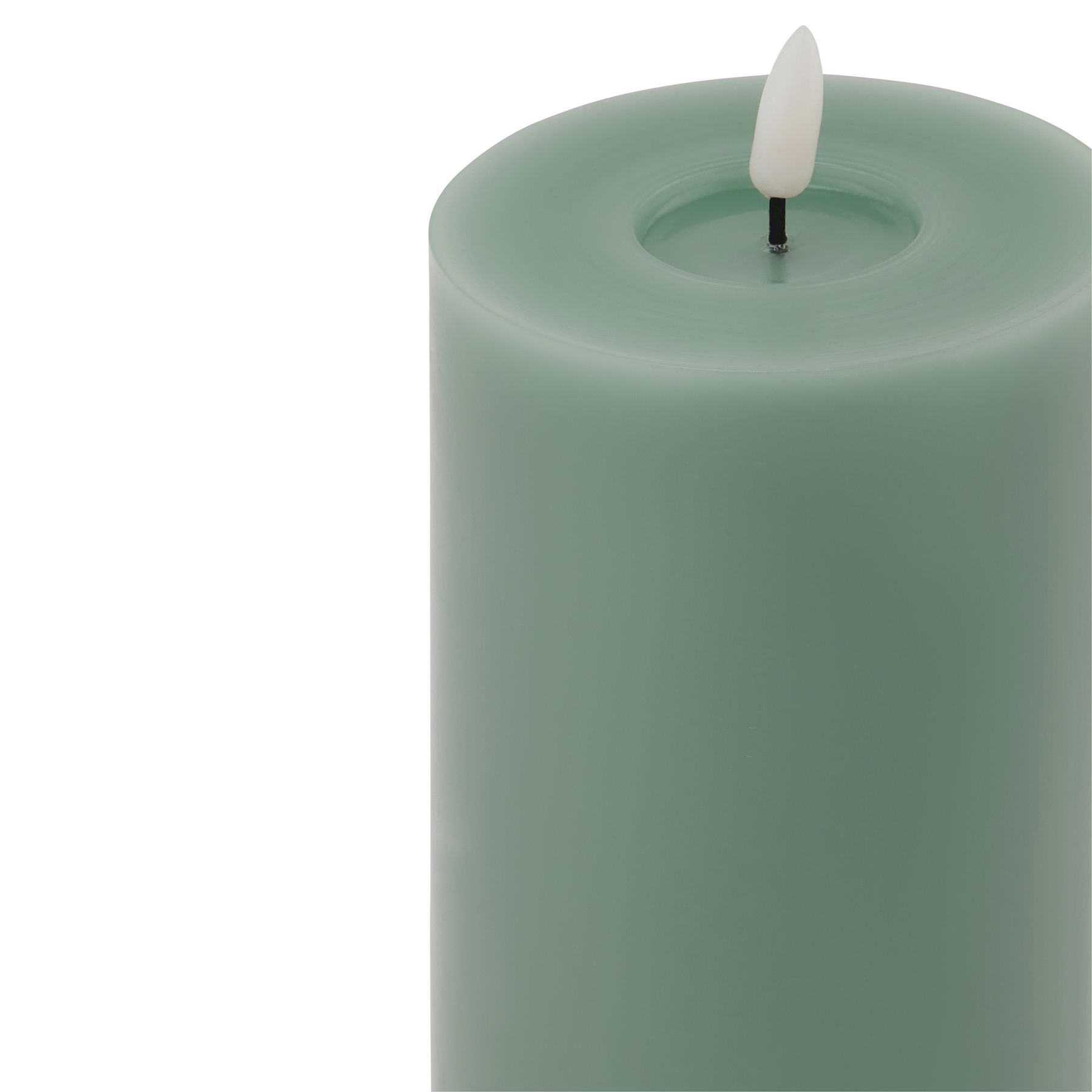 Luxe Collection Melt Effect 3.5×9 Sage LED Wax Candle 2 Luxe Collection Melt Effect 3.5x9 Sage LED Wax Candle - Image 2