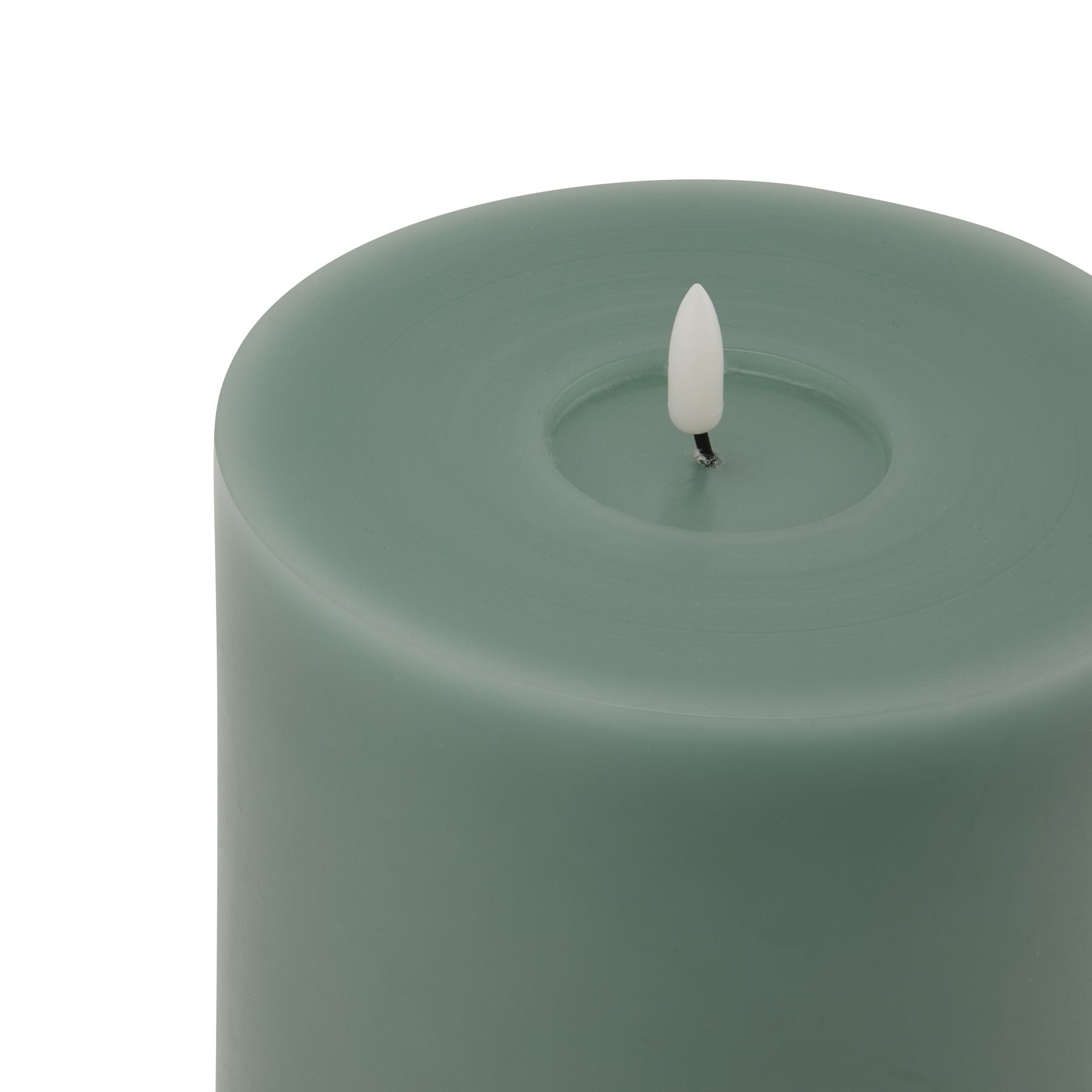Luxe Collection Melt Effect 6×8 Sage LED Wax Candle 2 Luxe Collection Melt Effect 6x8 Sage LED Wax Candle - Image 2