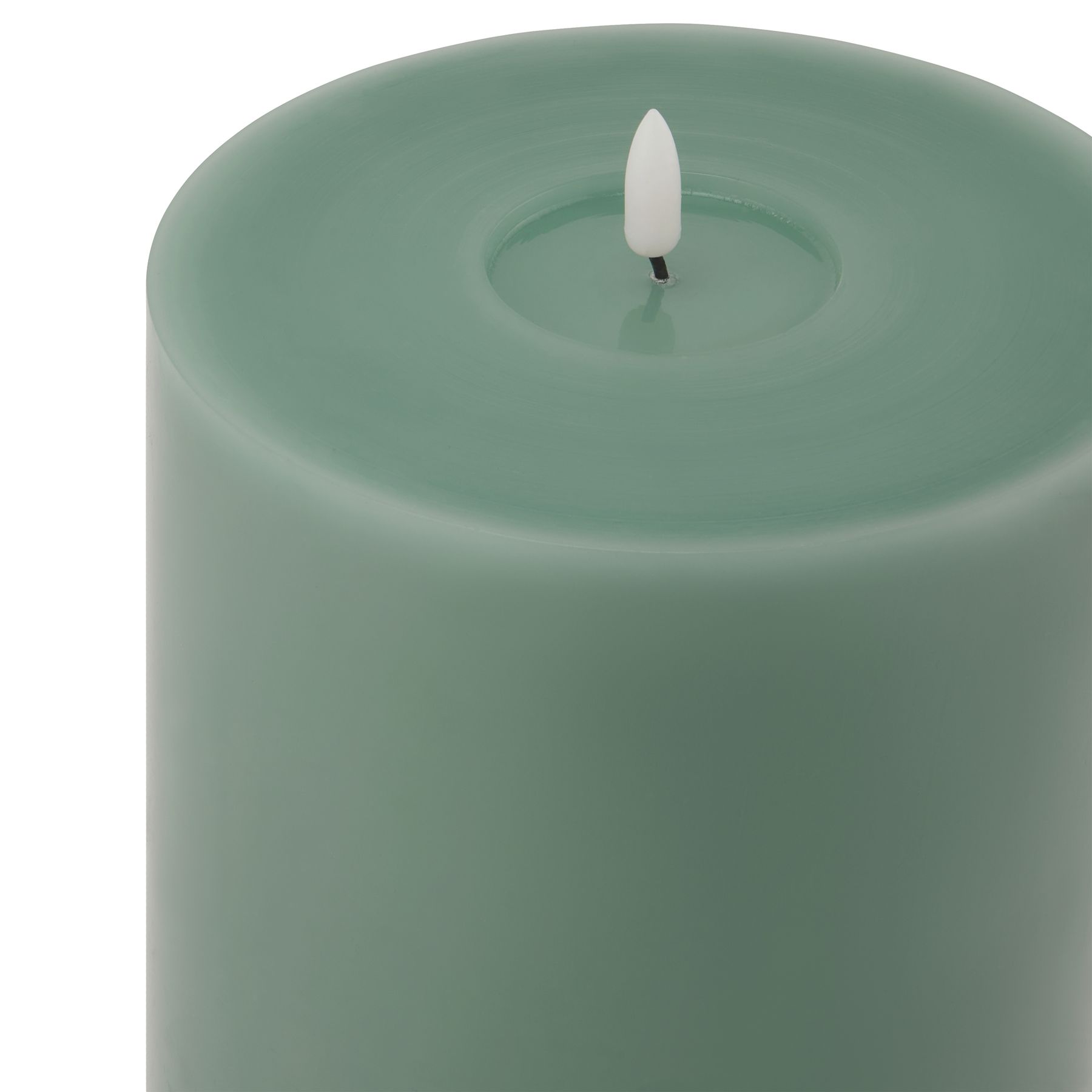 Luxe Collection Melt Effect 6×12 Sage LED Wax Candle 2 Luxe Collection Melt Effect 6x12 Sage LED Wax Candle - Image 2