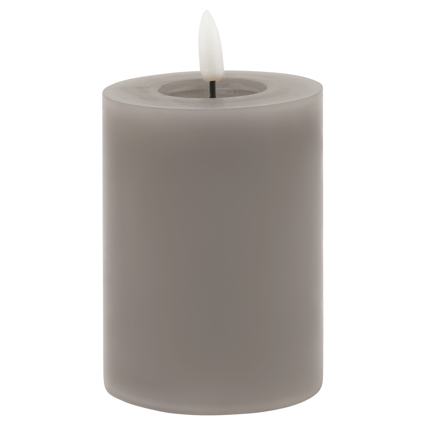 Luxe Collection Melt Effect 3×4 Grey LED Wax Candle Luxe Collection Melt Effect 3x4 Grey LED Wax Candle