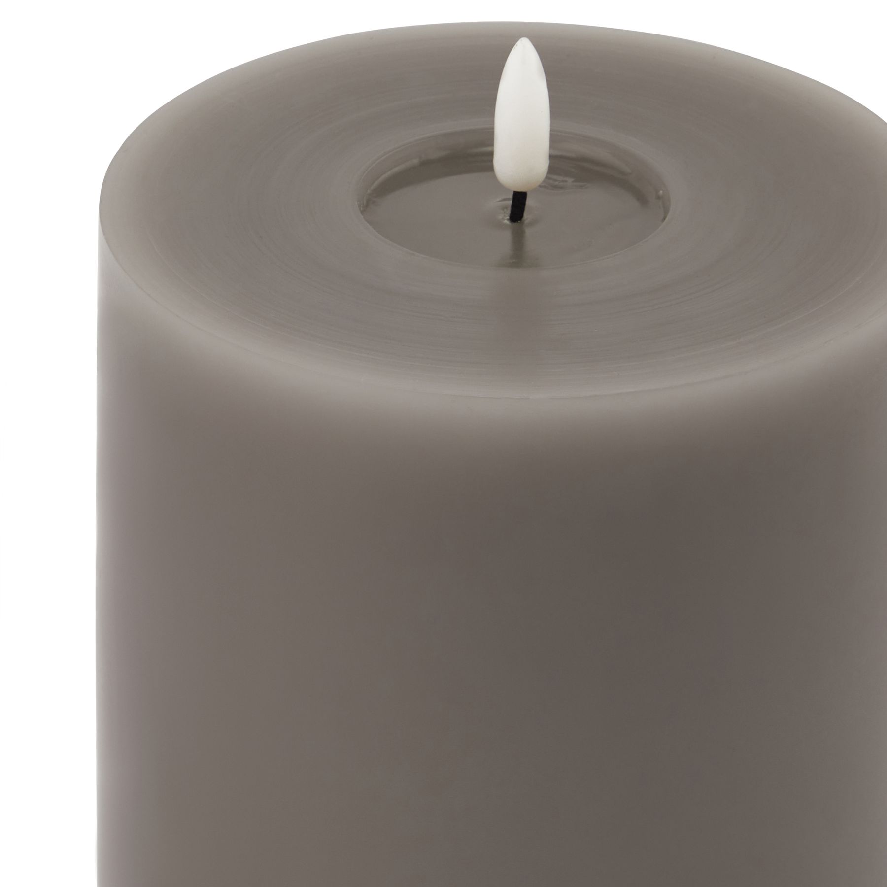 Luxe Collection Melt Effect 5×5 Grey LED Wax Candle 2 Luxe Collection Melt Effect 5x5 Grey LED Wax Candle - Image 2