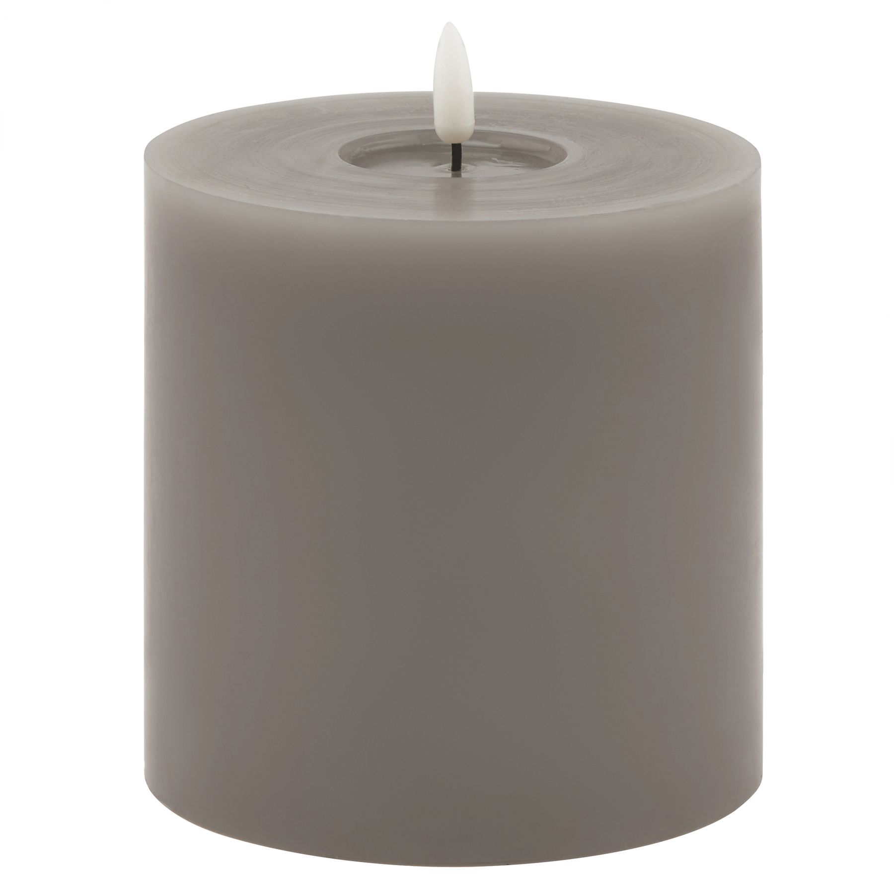 Luxe Collection Melt Effect 5×5 Grey LED Wax Candle Luxe Collection Melt Effect 5x5 Grey LED Wax Candle