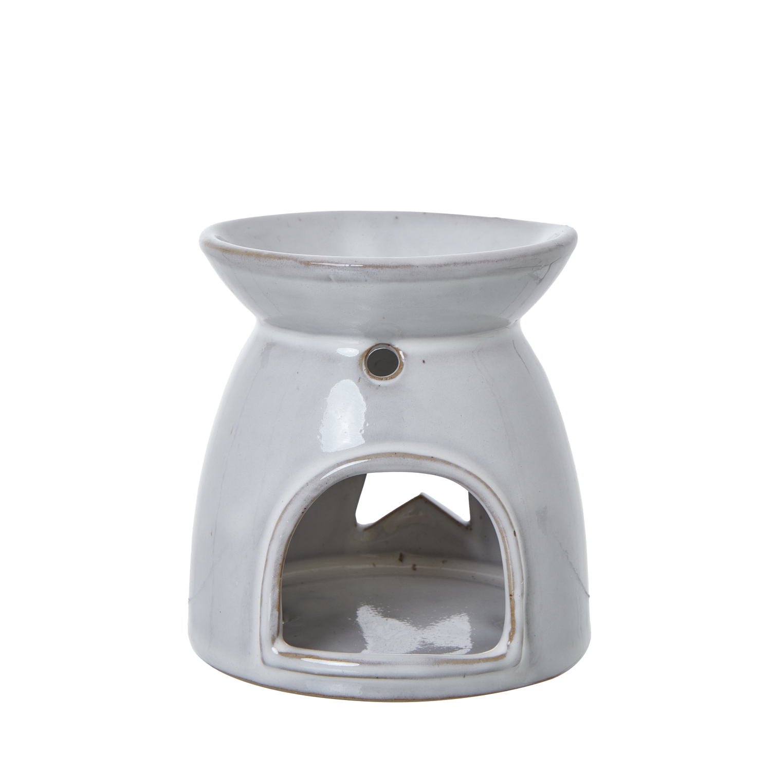 White Ceramic Star Cut-Out Wax Melt Tealight Holder 2 White Ceramic Star Cut-Out Wax Melt Tealight Holder - Image 2
