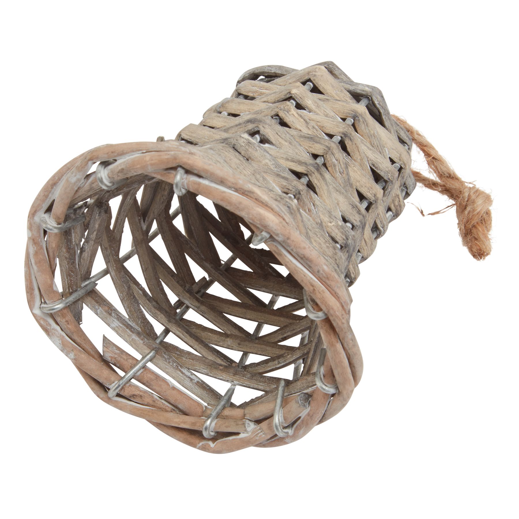 The Noel Collection Small Wicker Bell Decoration 2 The Noel Collection Small Wicker Bell Decoration - Image 2