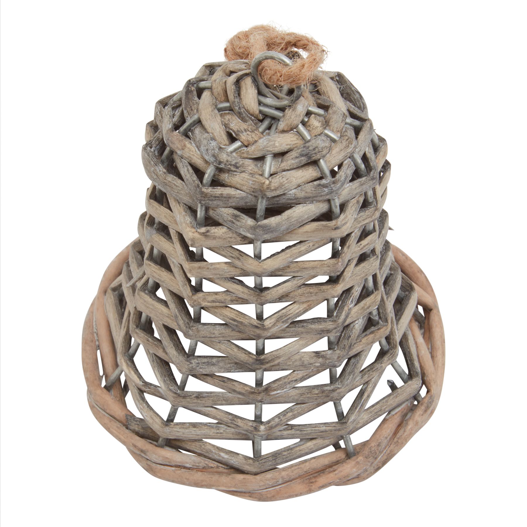 The Noel Collection Small Wicker Bell Decoration 3 The Noel Collection Small Wicker Bell Decoration - Image 3