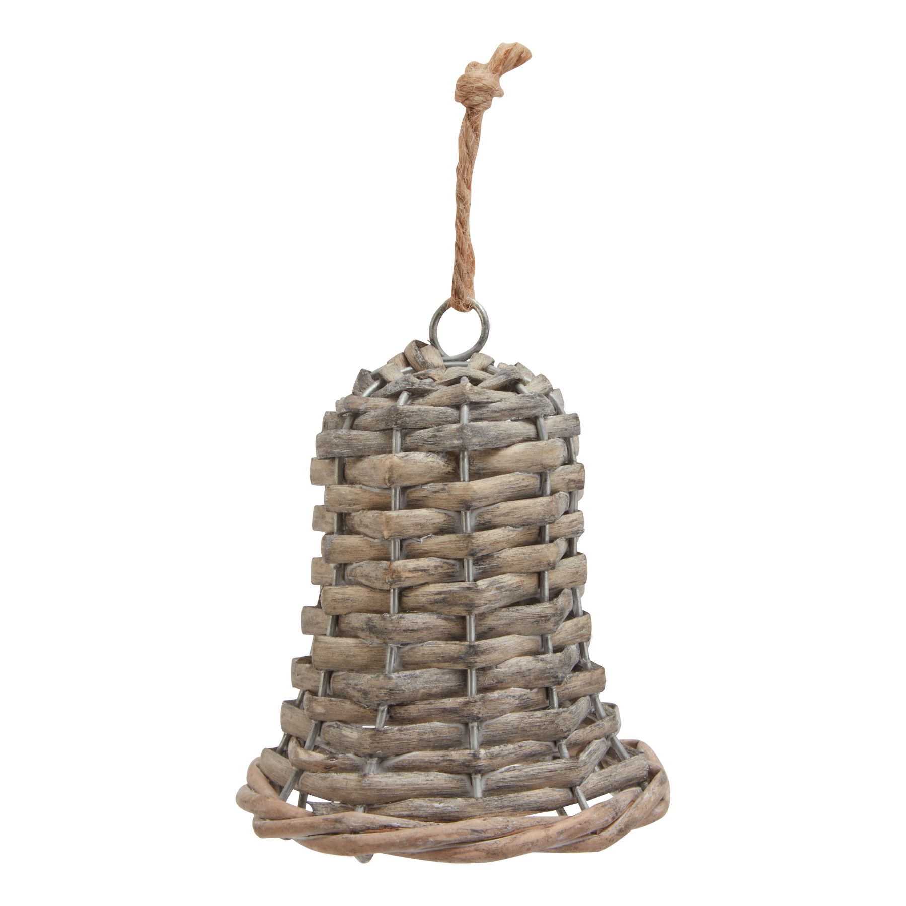 The Noel Collection Small Wicker Bell Decoration The Noel Collection Small Wicker Bell Decoration