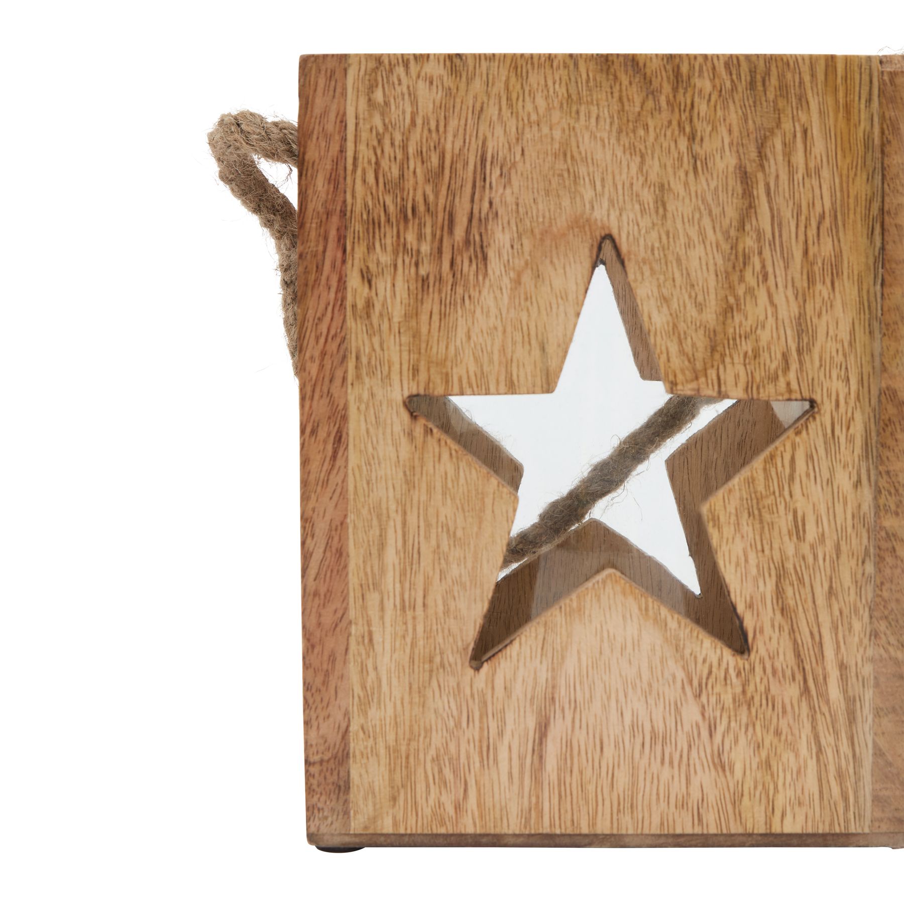 Natural Wooden Large Star Tealight Candle Holder 3 Natural Wooden Large Star Tealight Candle Holder - Image 3