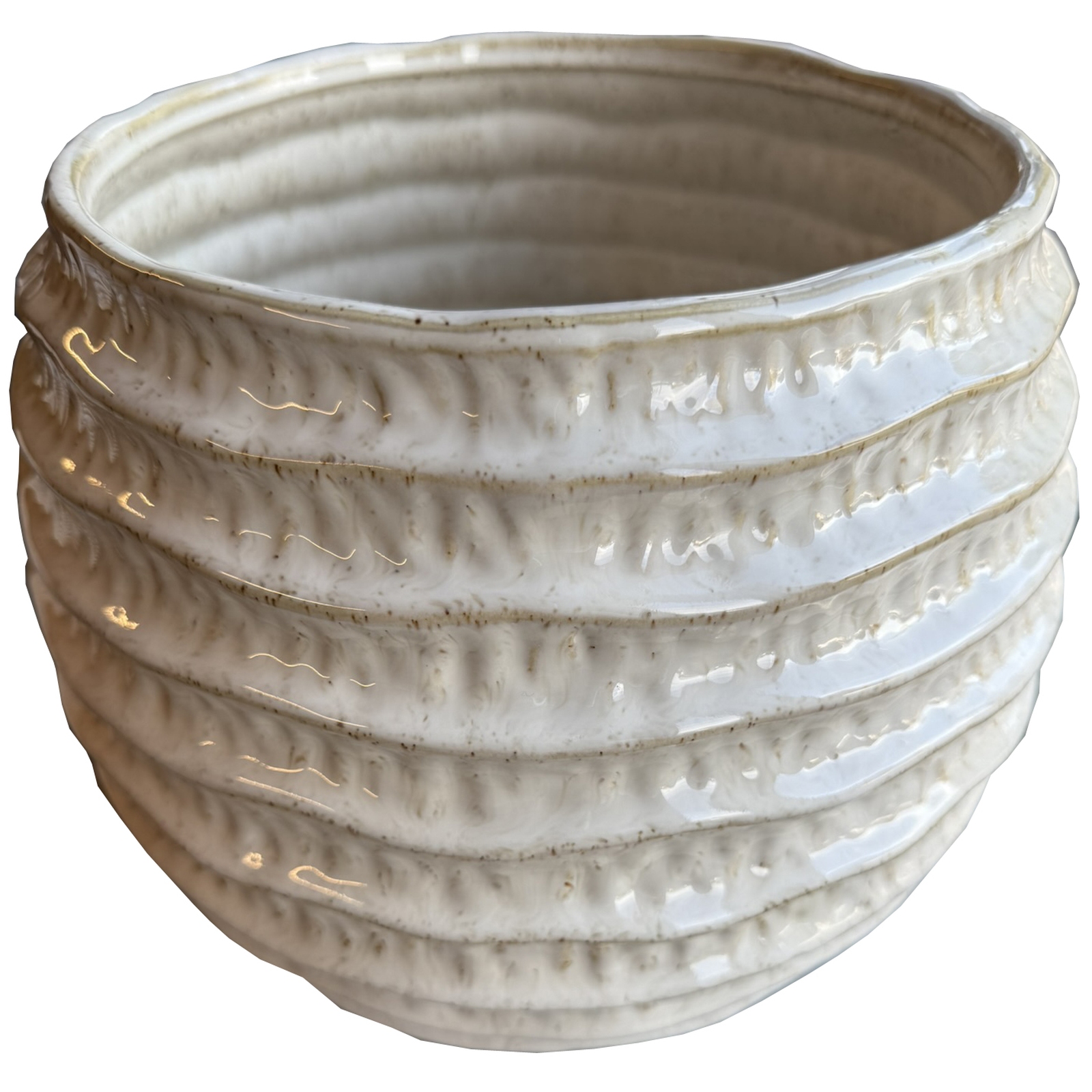 Pallida Ridged Pot Vase Pallida Ridged Pot Vase