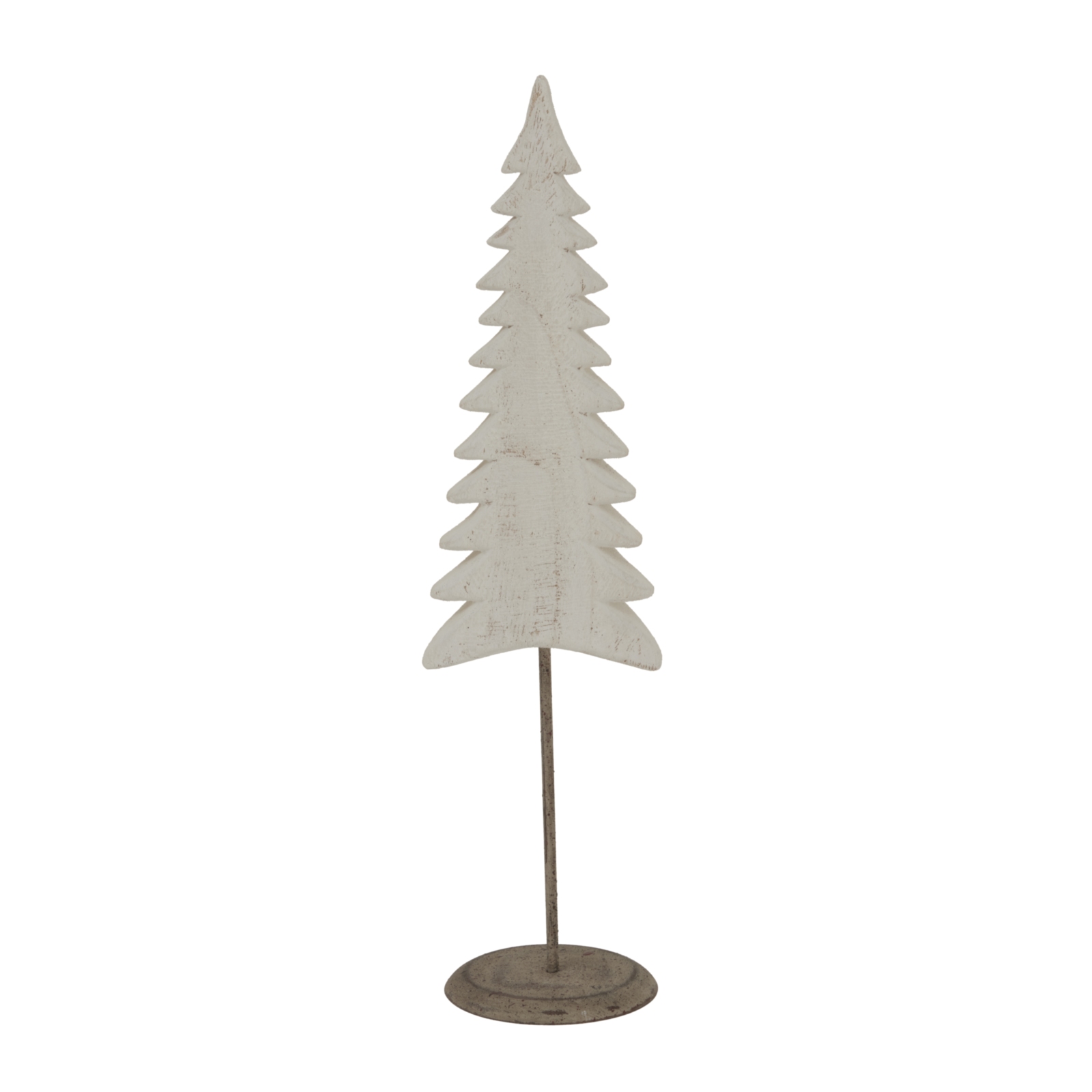 Whitewashed Tall Tree On Stand Whitewashed Tall Tree On Stand
