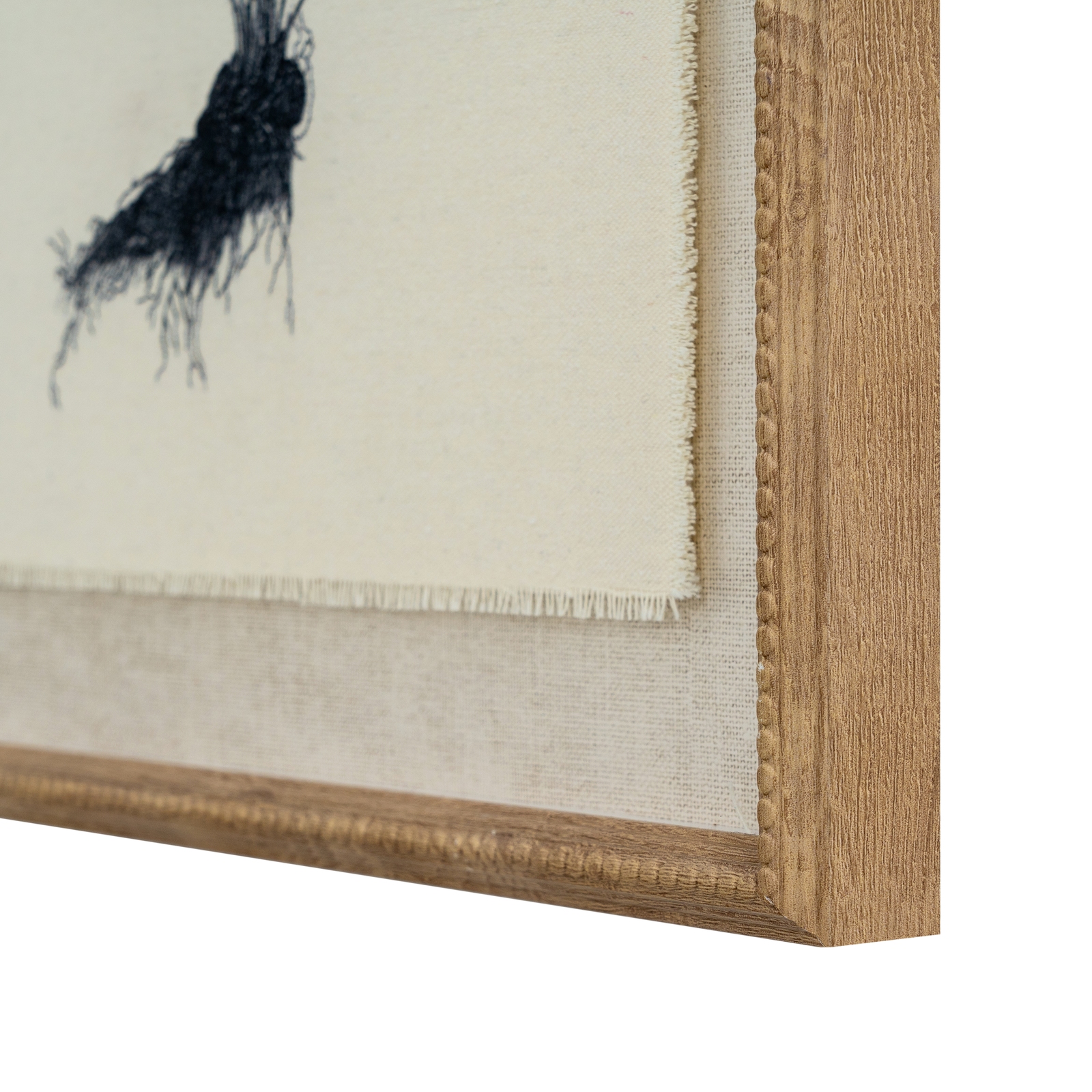 Flora & Fauna Collection Spleenwort On Linen In Beaded Frame 2 Flora & Fauna Collection Spleenwort On Linen In Beaded Frame - Image 2