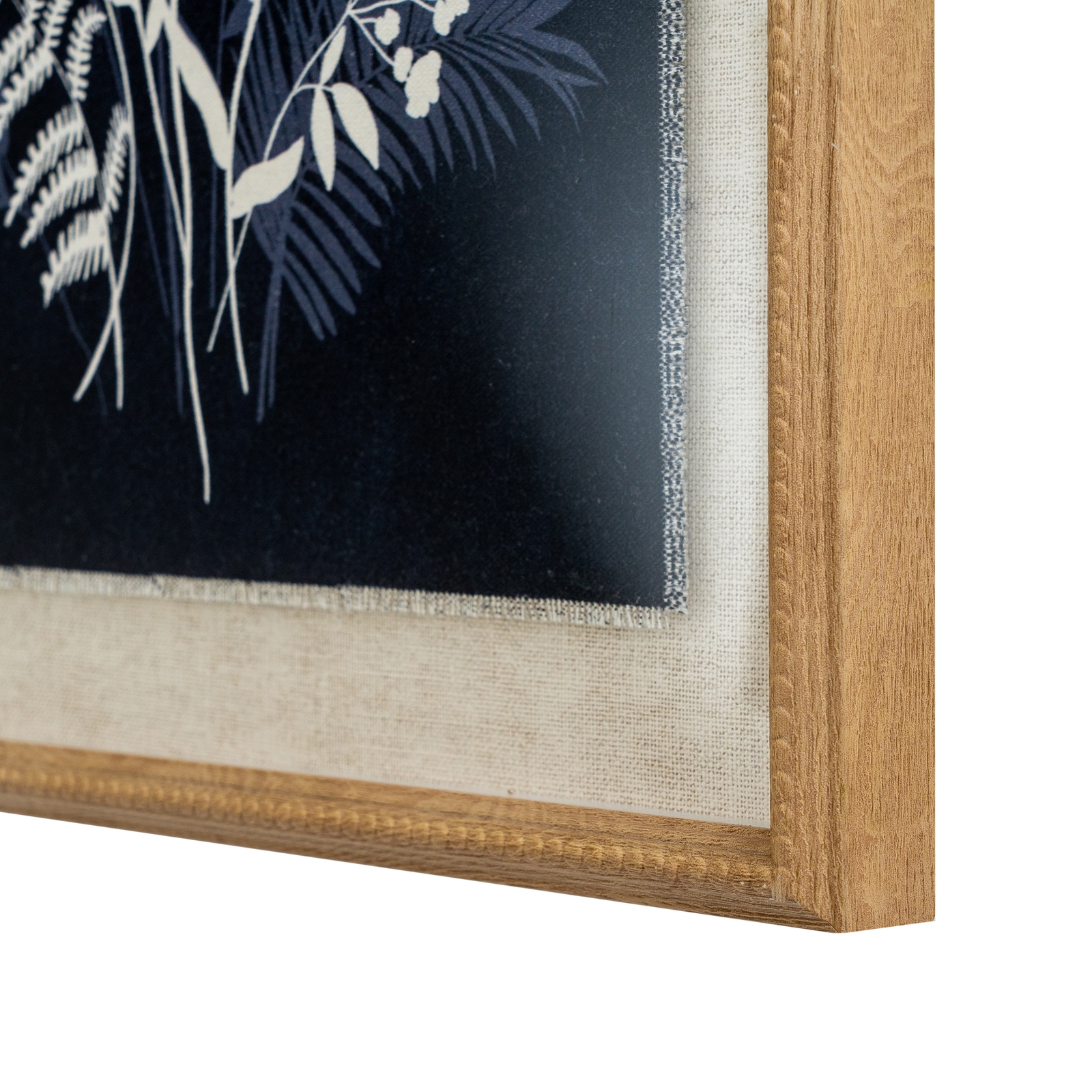 Flora & Fauna Collection Meadow On Linen In Beaded Frame 2 Flora & Fauna Collection Meadow On Linen In Beaded Frame - Image 2