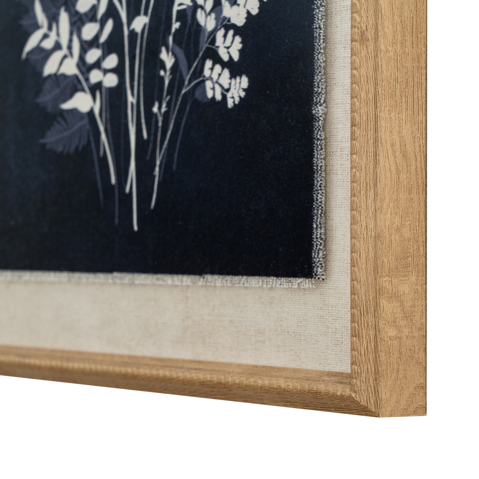 Flora & Fauna Collection Grove On Linen In Beaded Frame 2 Flora & Fauna Collection Grove On Linen In Beaded Frame - Image 2