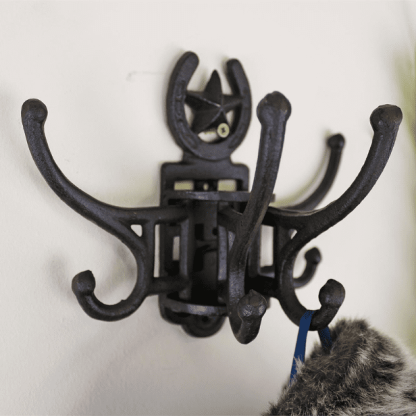 Cast Iron Wall Mounted Rotating Coat Hooks, Horseshoe, 8 Hooks Cast Iron Wall Mounted Rotating Coat Hooks, Horseshoe, 8 Hooks page 2536.png