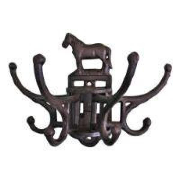 Cast Iron Wall Mounted Rotating Coat Hooks, Horse, 8 hooks Cast Iron Wall Mounted Rotating Coat Hooks, Horse, 8 hooks page 2545.jpg