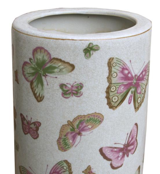 Ceramic Umbrella Stand, Butterfly Design 2 Ceramic Umbrella Stand, Butterfly Design page 3101.jpg