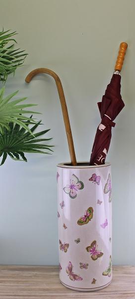 Ceramic Umbrella Stand, Butterfly Design 3 Ceramic Umbrella Stand, Butterfly Design page 3102.jpg