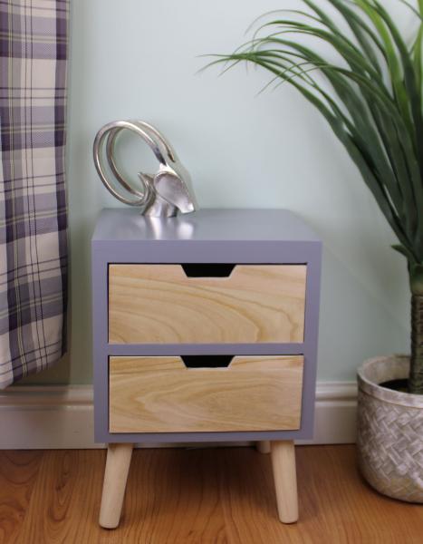 2 Drawer Chest In Grey Finish With Natural Drawers & Removable Legs 6 2 Drawer Chest In Grey Finish With Natural Drawers & Removable Legs page 3319.jpg