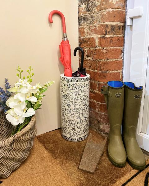 Blue And White Ditsy Print Umbrella Stand 3 Blue And White Ditsy Print Umbrella Stand page 3687.jpg